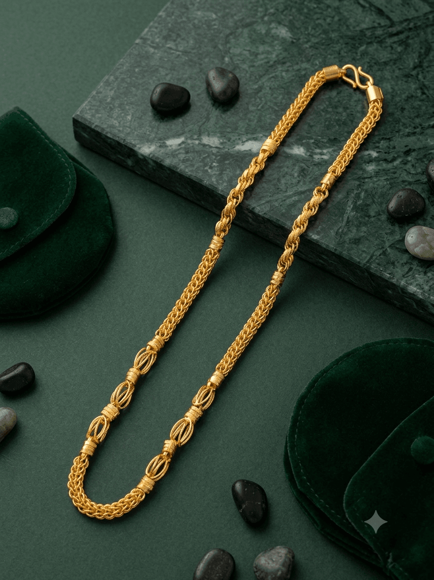 Premium foaming 24 inch mens chain