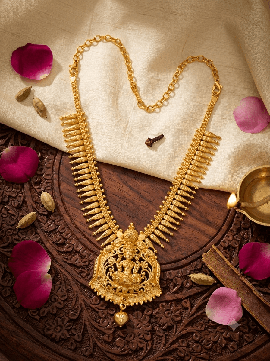 Premium foaming lakshmi necklace